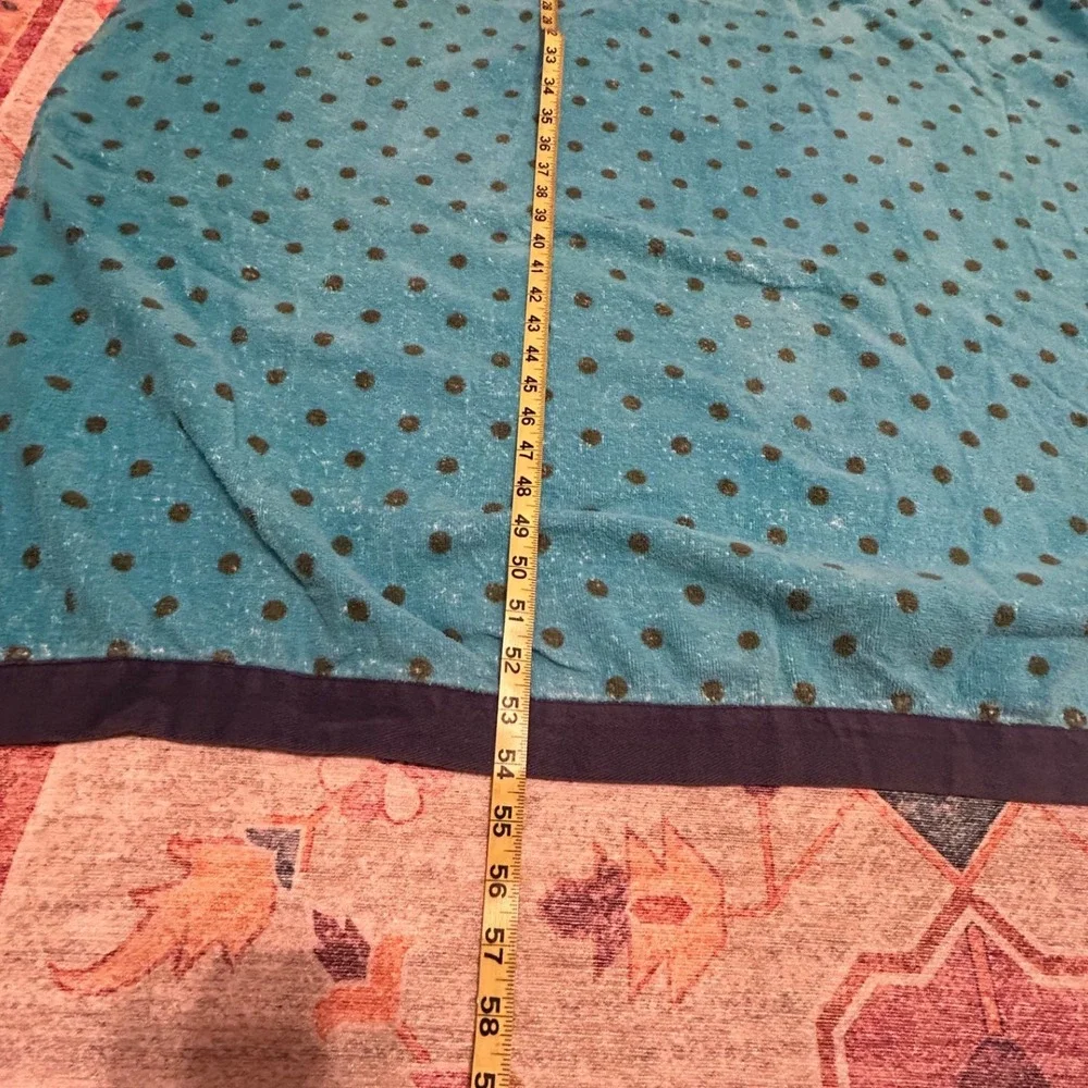 American Eagle‎ Vintage Beach Towel blue polka dot. See pics.